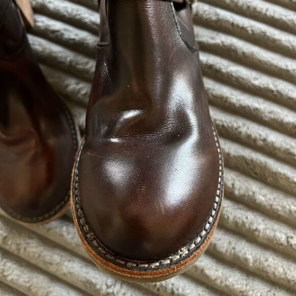 ROCKETDOG Leather Retro Style Ankle Boots With Buckles Brown Women US 9 M - Picture 14 of 16